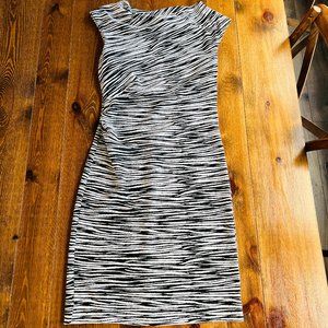 B & W | Ruched Stretch Jersey Dress